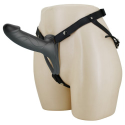 Gode ceinture creux LANDON Noir 16 x 4.4cm