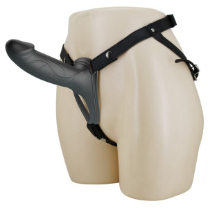 Gode ceinture creux LANDON Noir 16 x 4.4cm