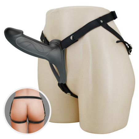 Gode ceinture creux LANDON Noir 16 x 4.4cm