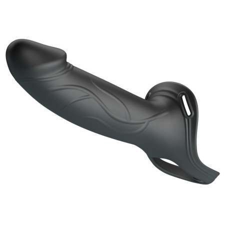 Gode ceinture creux LANDON Noir 16 x 4.4cm