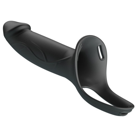 Gode ceinture creux LANDON Noir 16 x 4.4cm