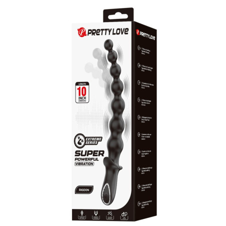 Boules anales vibrantes RIGDON Pretty Love 20 x 3.1 cm