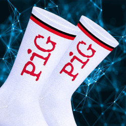 Chaussettes blanches PIG SneakFreaXX 2