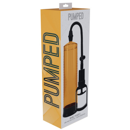 Pompe à pénis orange BASIC PUMP 2 de 20 x 5.8 cm