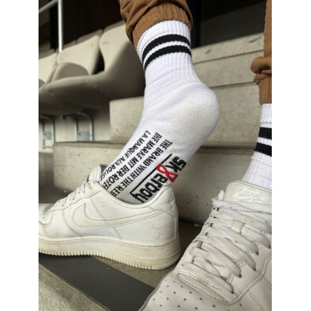 Chaussettes blanches RETRO Sk8erboy