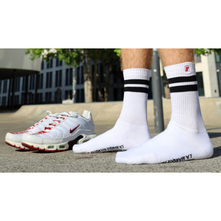 Chaussettes blanches RETRO Sk8erboy