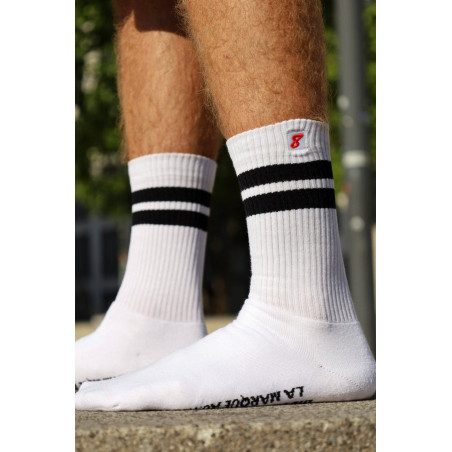 Chaussettes blanches RETRO Sk8erboy