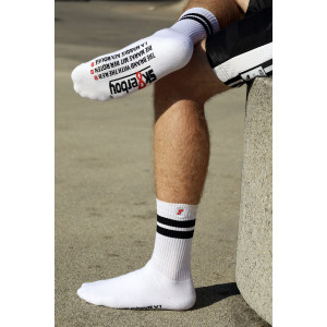 Chaussettes blanches RETRO Sk8erboy