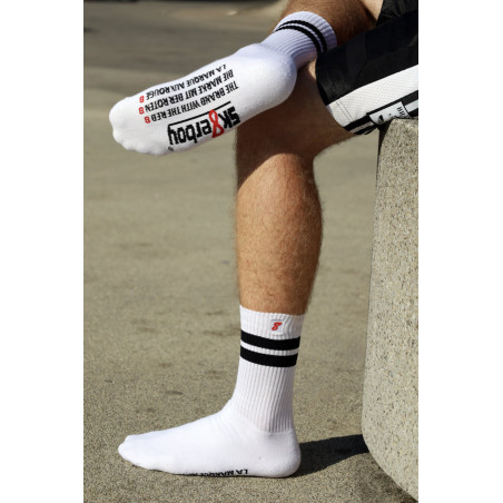 Chaussettes blanches RETRO Sk8erboy