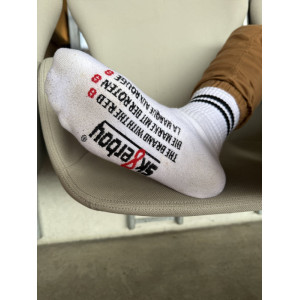 Chaussettes blanches RETRO Sk8erboy