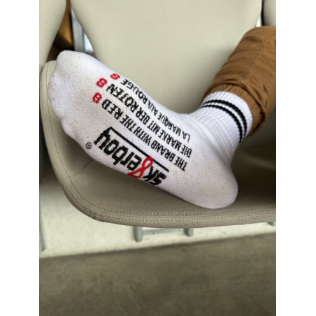 Chaussettes blanches RETRO Sk8erboy