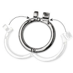 Cage de chasteté en métal RINGOK 8 x 3.5 cm 2