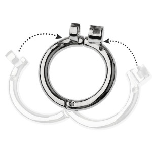 Cage de chasteté en métal RINGOK 8 x 3.5 cm