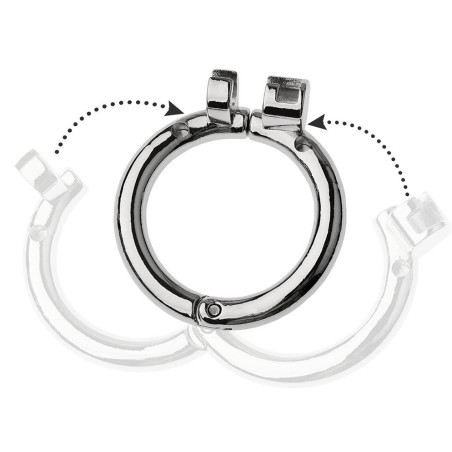 Cage de chasteté en métal RINGOK 8 x 3.5 cm