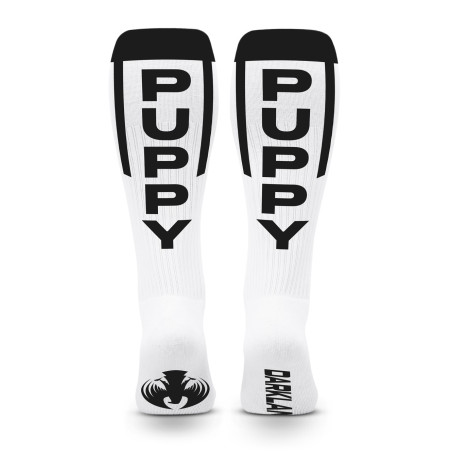 Chaussettes hautes DARKLANDS avec le mot PUPPY