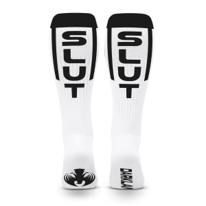 Chaussettes hautes Darklands - SLUT
