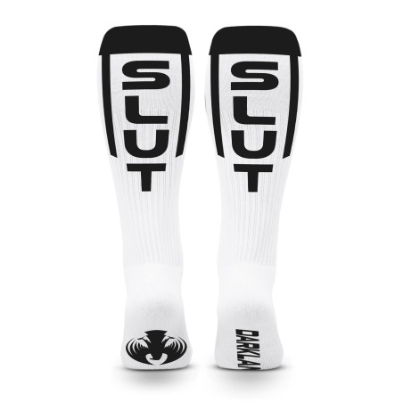 Chaussettes hautes DARKLANDS avec mot SLUT