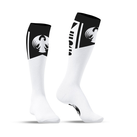 Chaussettes hautes DARKLANDS avec le mot VERS