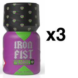 Poppers IRON FIST NO LIMIT BUTANOL Pack de 3