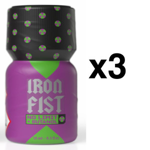 Poppers IRON FIST NO LIMIT BUTANOL Pack de 3
