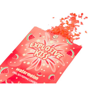 Bonbons sucre pétillant EXPLOSIVE KISS Pastèque 9g