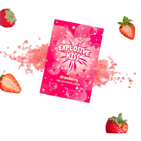 Bonbons sucre pétillant EXPLOSIVE KISS Fraise 9g