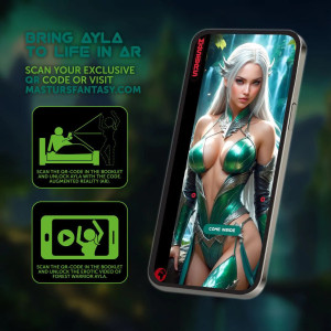 Masturbateur Réalité augmentée AYLA Forest Warrior Vert