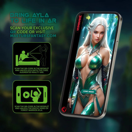Masturbateur Réalité augmentée AYLA Forest Warrior Vert