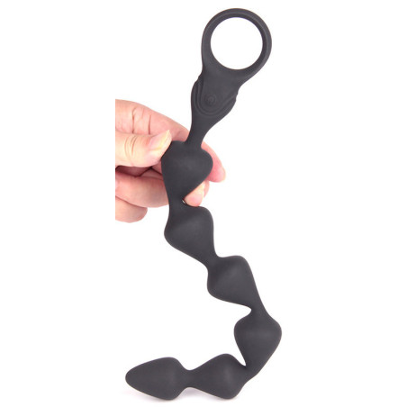 Boules anales vibrantes ICOSIX 28 x 3.4cm