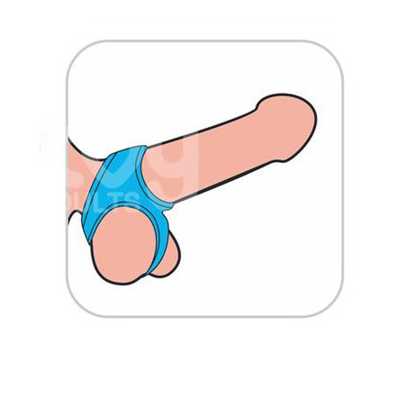 Ballstretcher Silicone TRIO GRIP ENHANCER Bleu