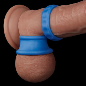 Ballstretcher en silicone TWIN FLEX Bleu - Diamètre 25 mm