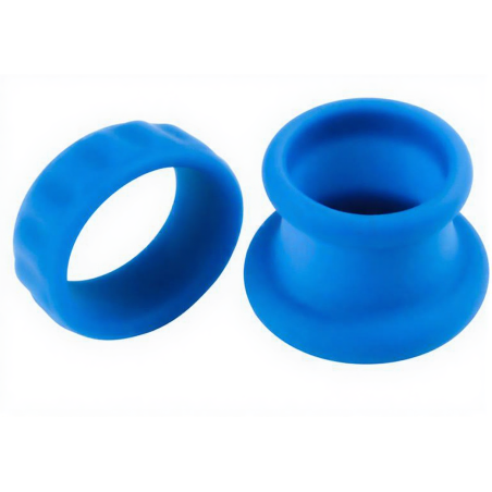 Ballstretcher en silicone TWIN FLEX Bleu - Diamètre 25 mm