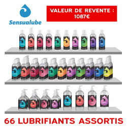 LUBRIFIANTS MEGA PACK 66 BOUTEILLES SENSUALUBE