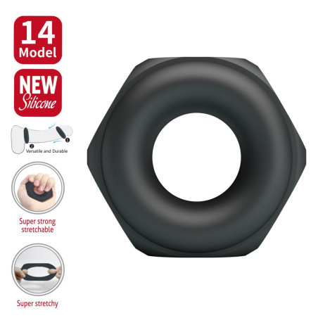 Cockring en silicone JARVIUS 25 mm de Crazy Bull