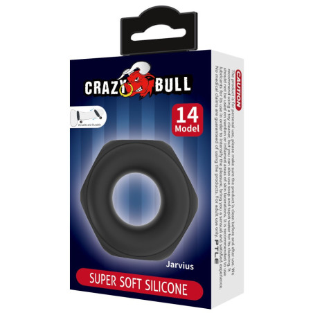 Cockring en silicone JARVIUS 25 mm de Crazy Bull