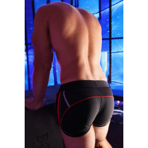 Short GYMNETIXXX Noir-Rouge de Breedwell