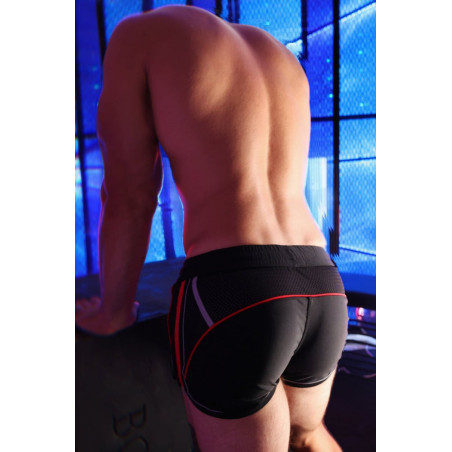 Short GYMNETIXXX Noir-Rouge de Breedwell