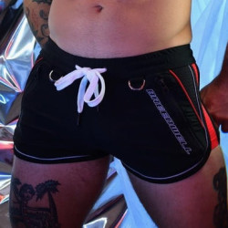 Short GYMNETIXXX Noir-Rouge de Breedwell