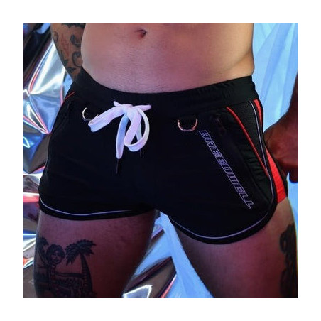 Short GYMNETIXXX Noir-Rouge de Breedwell