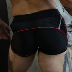 Short GYMNETIXXX Noir-Rouge de Breedwell 2