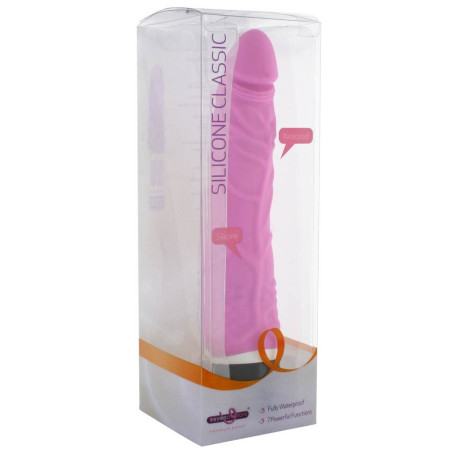 Gode Vibrant SLIM Silicone 15 x 4 cm Rose