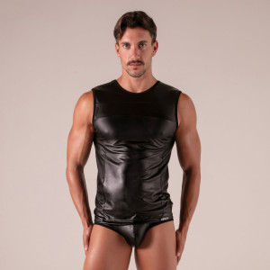 Débardeur MASTER Noir de Absolu Male - Fabrication française
