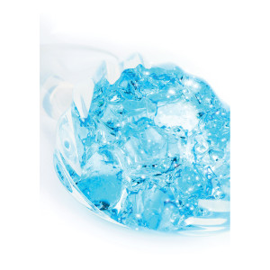 Plug transparent CRYSTALBUTT L 9 x 4.5 cm