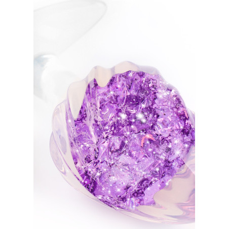 Plug transparent CRYSTALBUTT M 8 x 3.7cm