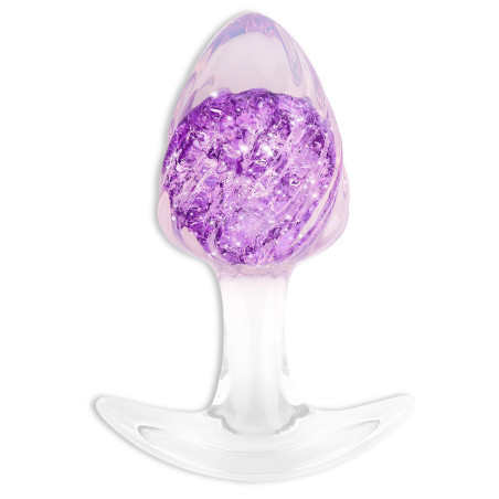 Plug transparent CRYSTALBUTT M 8 x 3.7cm