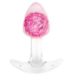 Plug transparent CRYSTALBUTT S 7 x 3.1cm