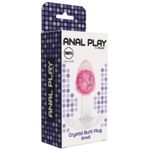 Plug transparent CRYSTALBUTT S 7 x 3.1cm