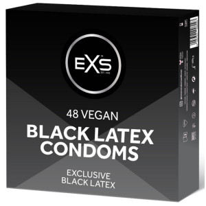 Préservatifs noirs BLACK LATEX x 48 de EXS