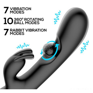 Vibro rabbit PATTY 14 x 3.6cm par INTOYOU