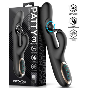 Vibro rabbit PATTY 14 x 3.6cm par INTOYOU